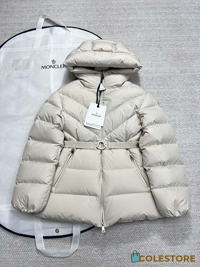Colestore Moncler Brosse Puffed Long Jacket White  - 1
