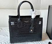 Colestore YSL Saint Laurent Crocodile Sac De Jour Black 25 cm - 1