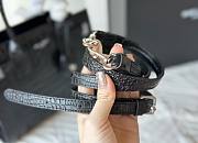 Colestore YSL Saint Laurent Crocodile Sac De Jour Black 25 cm - 5