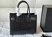 Colestore YSL Saint Laurent Crocodile Sac De Jour Black 25 cm - 2