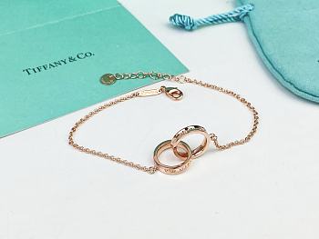Colestore Tiffany 1837 interlocking Circles Chain Bracelet Rose Gold 