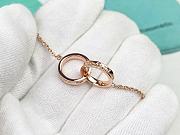Colestore Tiffany 1837 interlocking Circles Chain Bracelet Rose Gold  - 3