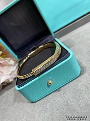 Colestore Tiffany Lock Bracelet With Diamonds In Gold/ Silver  - 3