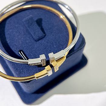 Colestore Tiffany Double T Crystal Bracelet 