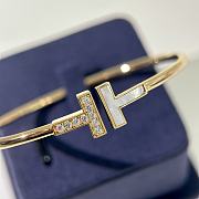 Colestore Tiffany Double T Crystal Bracelet  - 5