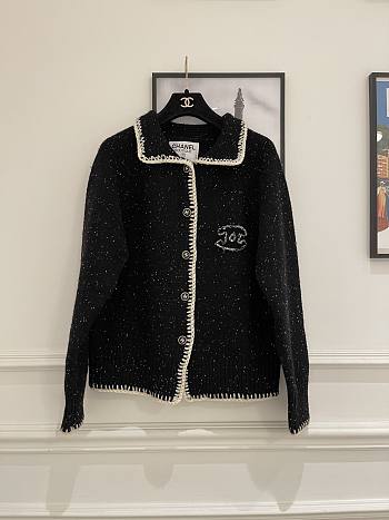 Colestore Chanel Cardigan Black Tweed