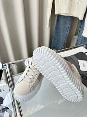 Colestore Hogan Logo Embroidered Low-top H-Stripes Sneakers White  - 5