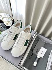 Colestore Hogan Logo Embroidered Low-top H-Stripes Sneakers White  Green  - 1