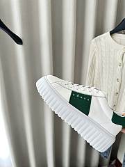Colestore Hogan Logo Embroidered Low-top H-Stripes Sneakers White  Green  - 3