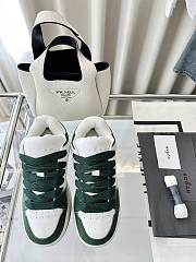 Colestore Hogan Logo Embroidered Low-top Chamallow Sneakers Green - 1