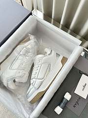 Colestore Hogan Logo Embroidered Low-top Chamallow Sneakers White Silver   - 3