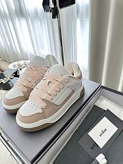 Colestore Hogan Logo Embroidered Low-top Chamallow Sneakers White Beige - 6