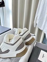 Colestore Hogan Logo Embroidered Low-top Chamallow Sneakers White Grey 02  - 6