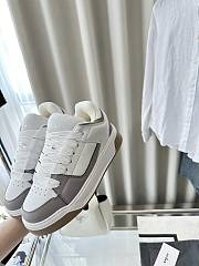 Colestore Hogan Logo Embroidered Low-top Chamallow Sneakers White Grey 02  - 3