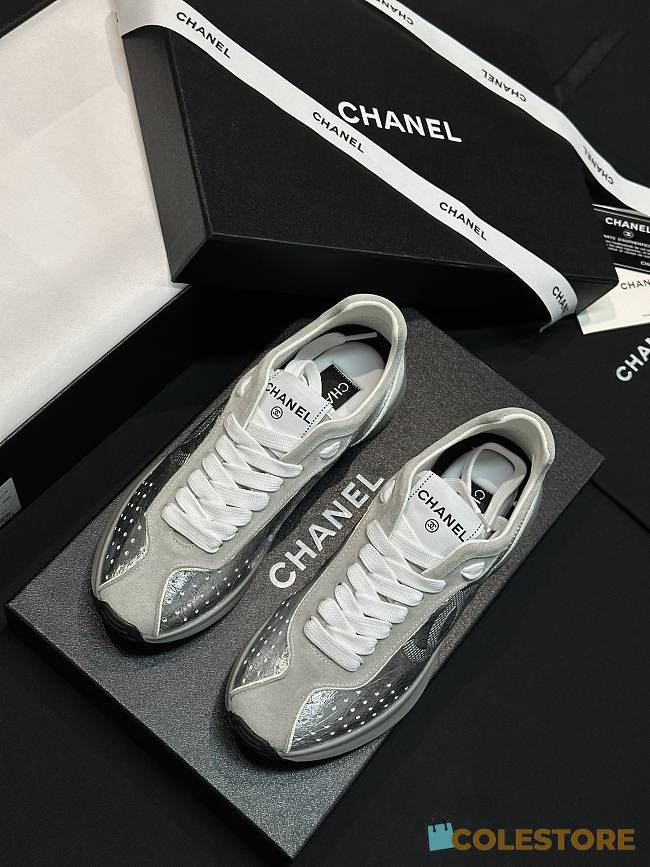 Colestore Chanel Caft Da Trainer Silver Sneaker  - 1