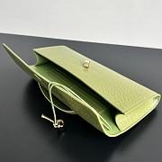 Colestore Bottega Veneta Women Long Clutch Crocodile Leather With Handle Green 31x13x3 cm - 5