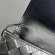 Colestore Bottega Veneta Women Long Clutch Andiamo With Handle Black 31x13x3 cm - 2