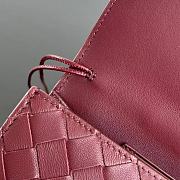 Colestore Bottega Veneta Women Long Clutch Andiamo With Handle Rouge 31x13x3 cm - 2