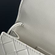 Colestore Bottega Veneta Women Long Clutch Andiamo With Handle Ivory 31x13x3 cm  - 2