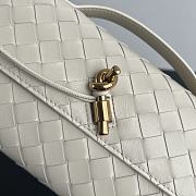 Colestore Bottega Veneta Women Long Clutch Andiamo With Handle Ivory 31x13x3 cm  - 3