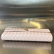 Colestore Bottega Veneta Women Long Clutch Andiamo With Handle Baby Pink 31x13x3 cm - 6