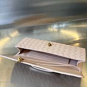 Colestore Bottega Veneta Women Long Clutch Andiamo With Handle Baby Pink 31x13x3 cm - 4