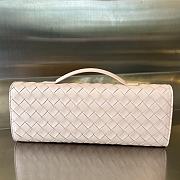 Colestore Bottega Veneta Women Long Clutch Andiamo With Handle Baby Pink 31x13x3 cm - 3