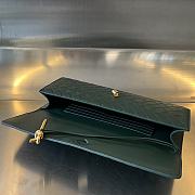 Colestore Bottega Veneta Women Long Clutch Andiamo With Handle Emerald Green 31x13x3 cm - 5