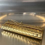 Colestore Bottega Veneta Women Long Clutch Andiamo With Handle Shiny Gold 31x13x3 cm - 6