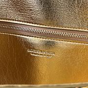 Colestore Bottega Veneta Women Long Clutch Andiamo With Handle Shiny Gold 31x13x3 cm - 2