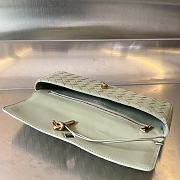 Colestore Bottega Veneta Women Long Clutch Andiamo With Handle Baby Green 31x13x3 cm - 6