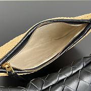 Colestore Bottega Veneta Gemelli Shoulder Bag Rafia Calf Leather/Lambskin Black 24.5x19x7 cm - 4