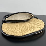 Colestore Bottega Veneta Gemelli Shoulder Bag Rafia Calf Leather/Lambskin Black 24.5x19x7 cm - 2