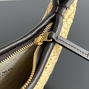 Colestore Bottega Veneta Gemelli Shoulder Bag Rafia Calf Leather/Lambskin Chocolate 24.5x19x7 cm - 5