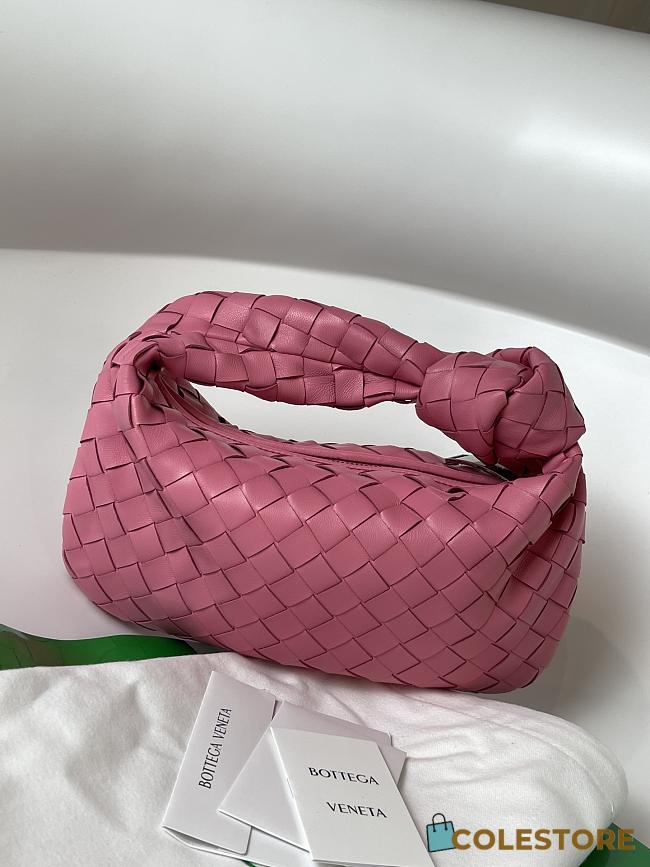 Colestore Bottega Veneta Jodie Hobo Bag Pink Leather 27x9x23 cm  - 1