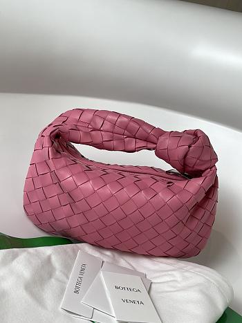 Colestore Bottega Veneta Jodie Hobo Bag Pink Leather 27x9x23 cm 