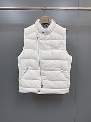 Colestorer Brunello Cucinelli hooded feather-down padded gilet White - 1