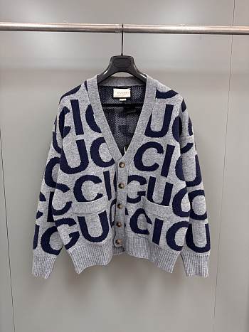 Colestore Gucci CC Logo Cardigan Grey 