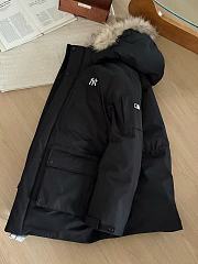 Colestore MLB Basic Big Logo Hood Fur Mid Padded Parka New York Yankees Black  - 6