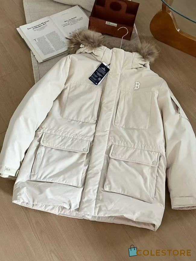 Colestore MLB Basic Big Logo Hood Fur Mid Padded Parka New York Yankees  - 1