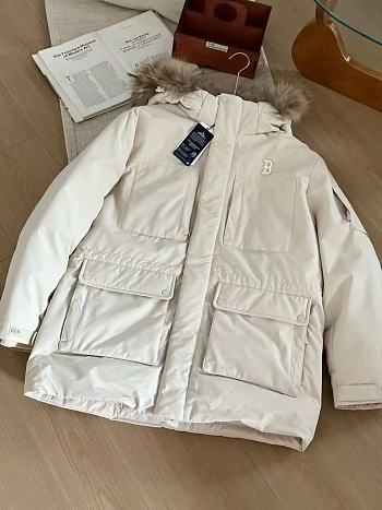 Colestore MLB Basic Big Logo Hood Fur Mid Padded Parka New York Yankees 