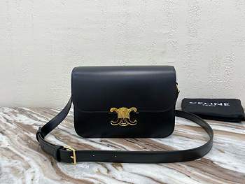 Colestore Celine Arc Triomphe Box Bag Black 22 x 16.5 x 7 cm