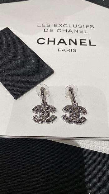 Colestore Chanel Earrings Silver 01