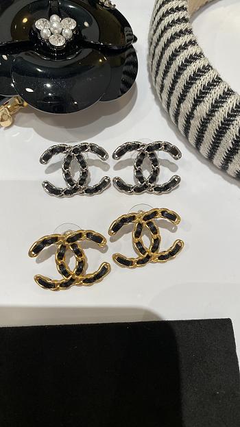 Colestore Chanel Earrings Silver/ Gold 