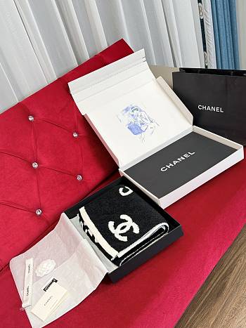 Colestore Chanel Scarf Black 30 x 180 cm