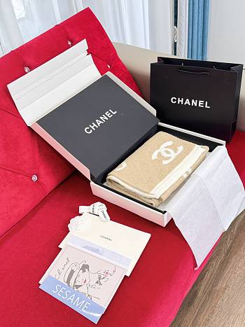 Colestore Chanel Scarf Beige 30 x 180 cm