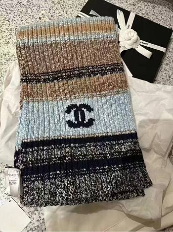 Colestore Chanel Scarf Blue 
