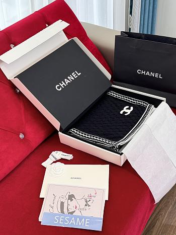 Colestore Chanel Scarf Black 35 x 195 cm 