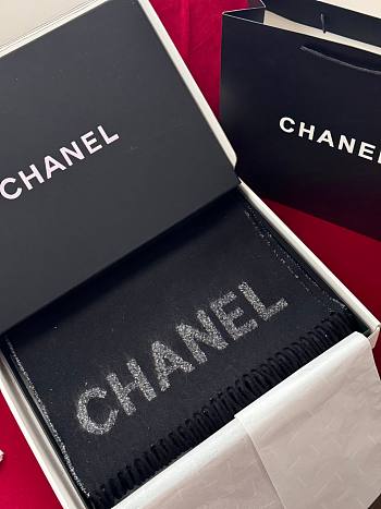 Colestore Chanel Scarf Black 38 x 200 cm 