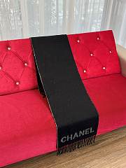 Colestore Chanel Scarf Black 38 x 200 cm  - 6